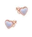 Beautiful Heart Shaped Silver Stud Earring STS-6319